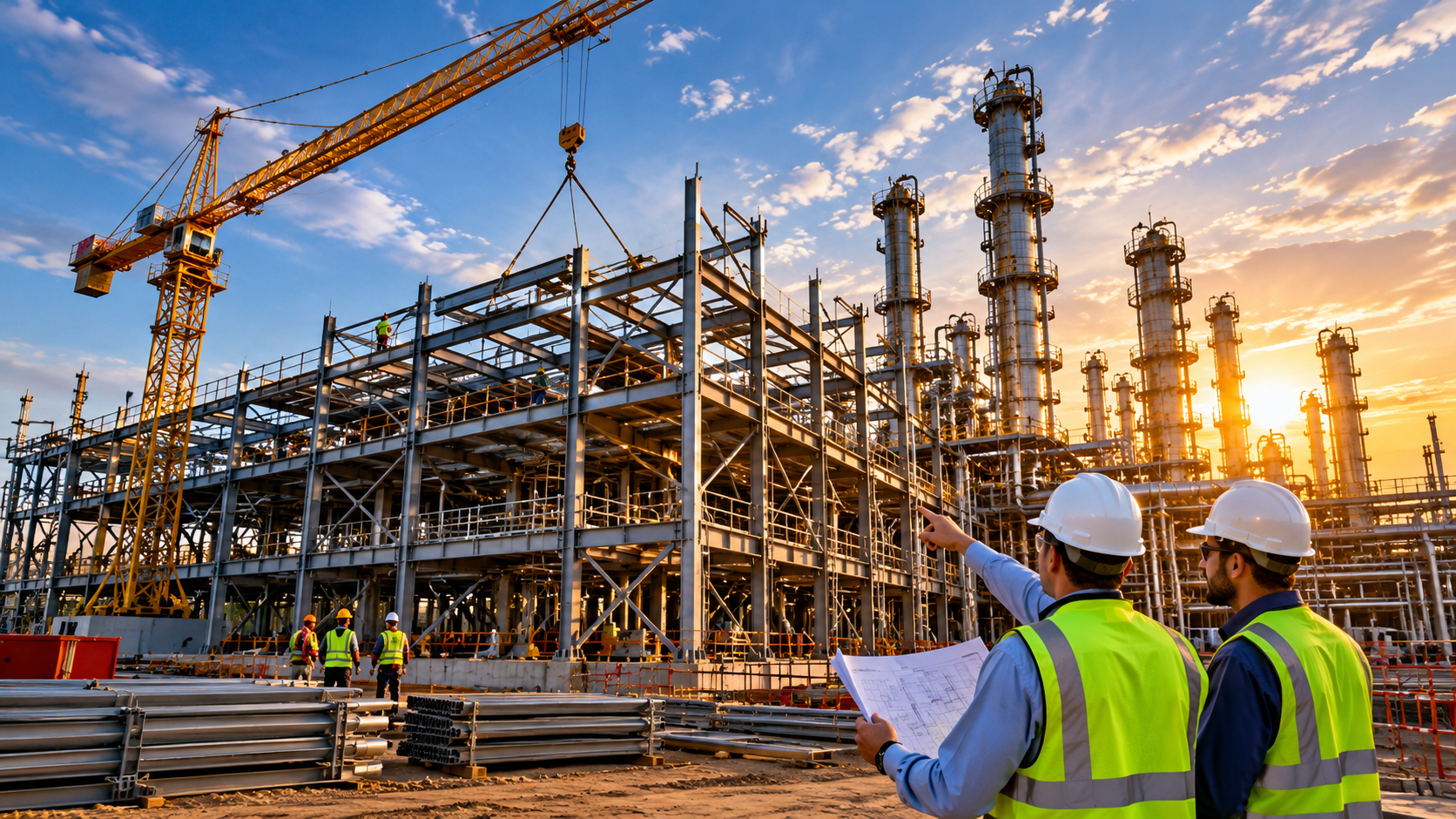 Industrial construction and maintenance site