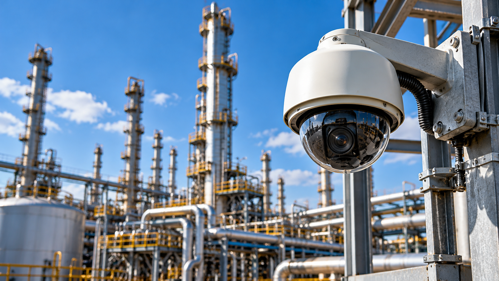 Industrial security systems at a refinery